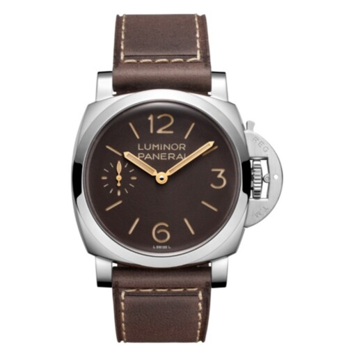 ルミノール 44mm スティール ブラウン文字盤