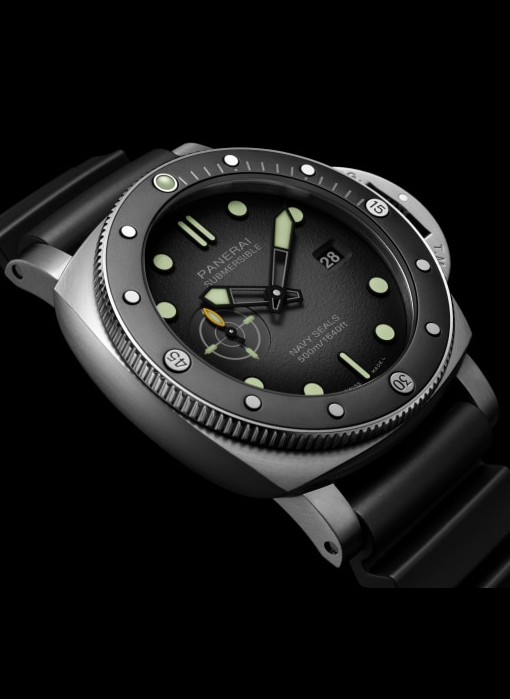 PANERAI サブマーシブル ネイビーシールズ 44mm スティール アンスラサイト文字盤 PAM01738