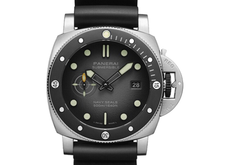 PANERAI サブマーシブル ネイビーシールズ 44mm スティール アンスラサイト文字盤 PAM01738