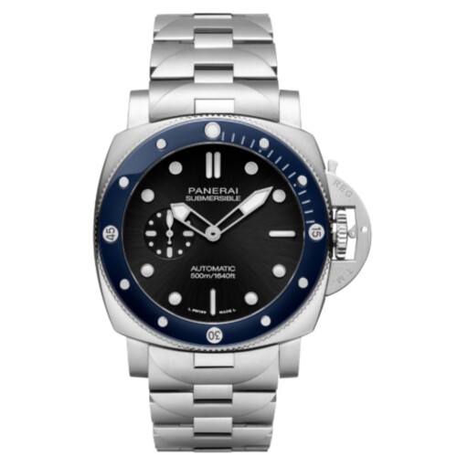 サブマーシブル 44mm スティール ブラック文字盤 ブレスレット