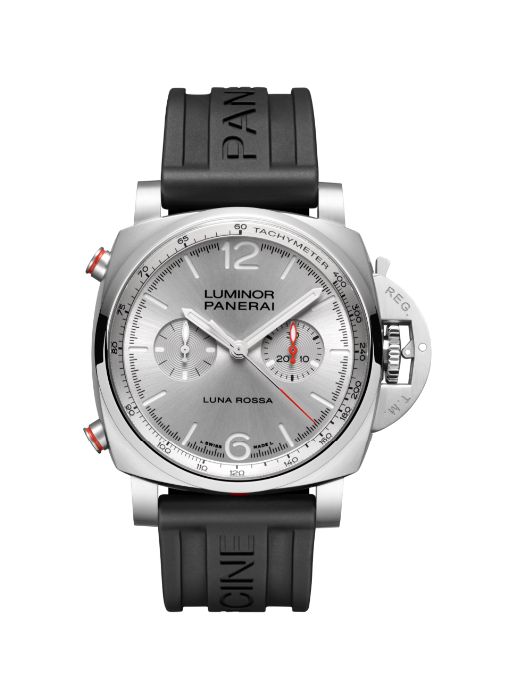 PANERAI ルミノール ルナ・ロッサ クロノ 44mm スティール シルバー文字盤 PAM01768