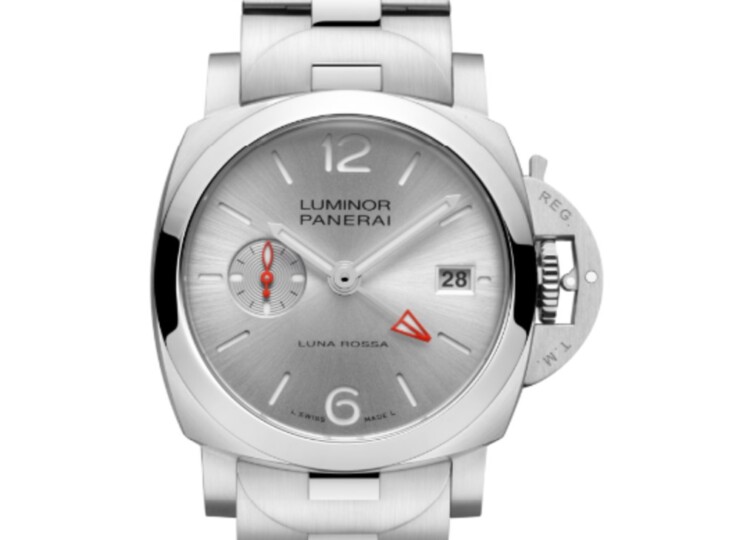PANERAI ルミノール ルナ・ロッサ GMT 40mm スティール シルバー文字盤 PAM01791