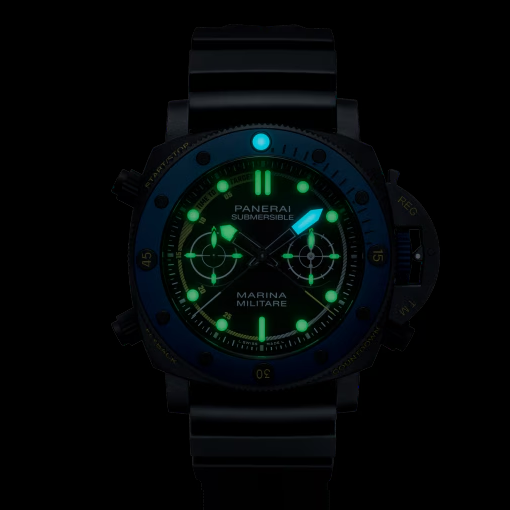 PANERAI サブマーシブル マリーナ ミリターレ フォルツェ スペチャーリ 47mm チタン ブラック文字盤 PAM02239