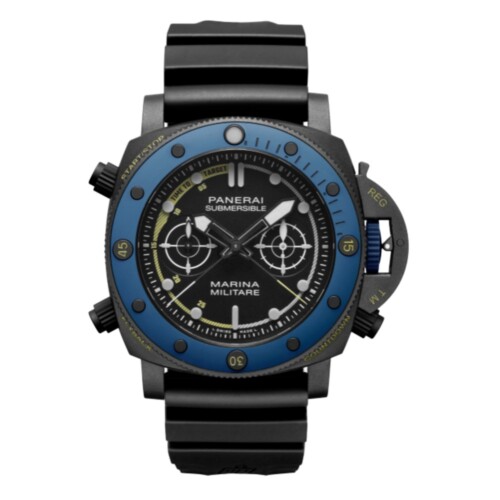 サブマーシブル マリーナ ミリターレ フォルツェ スペチャーリ 47mm チタン ブラック文字盤