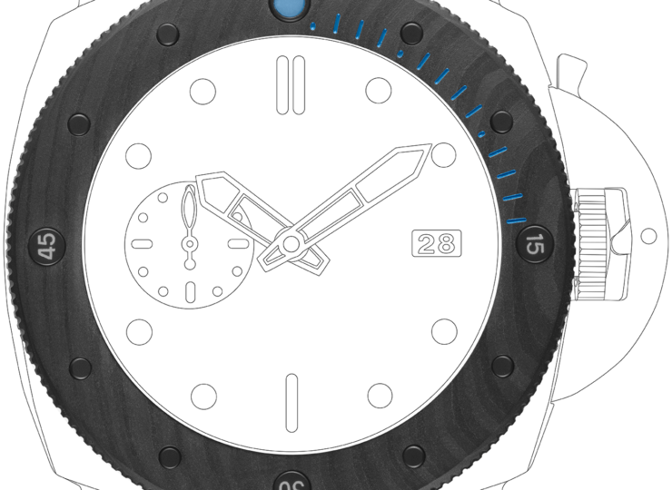 PANERAI サブマーシブル カーボテック™ 47mm ブラック文字盤 PAM02616