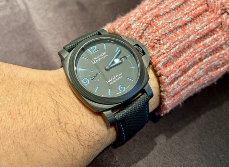 PANERAI ルミノール マリーナ 44mm カーボテック™ ブラック文字盤 テキスタイル・ストラップ PAM02661