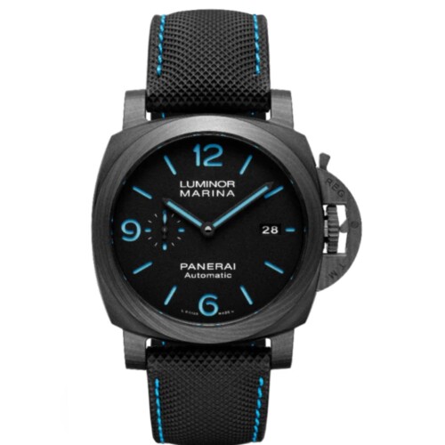 ルミノール マリーナ 44mm カーボテック™ ブラック文字盤 テキスタイル・ストラップ