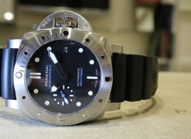 PANERAI サブマーシブル 42mm スティール ブラック文字盤 PAM02973