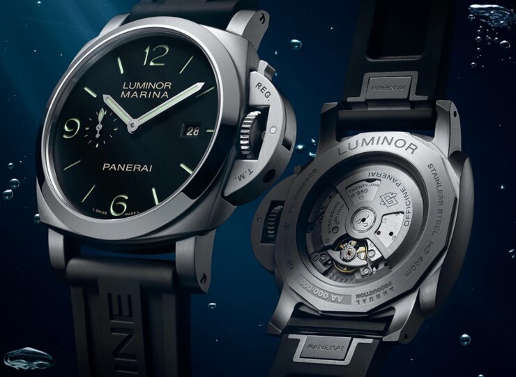 PANERAI ルミノール マリーナ 44mm スティール ブラック文字盤 アリゲーター・ストラップ PAM03312