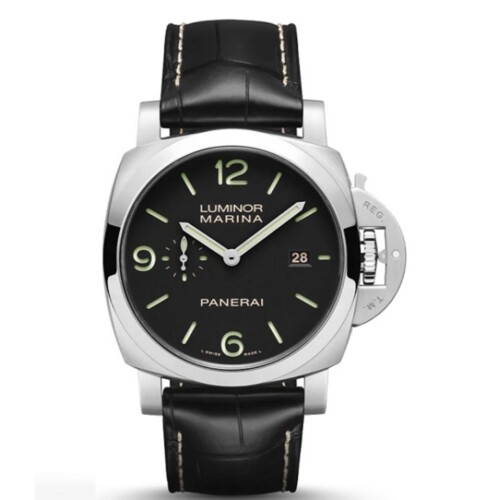 PANERAI ルミノール マリーナ 44mm スティール ブラック文字盤 アリゲーター・ストラップ PAM03312