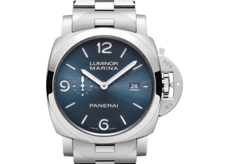 PANERAI ルミノール マリーナ 44mm スティール ライトブルー文字盤 PAM03323
