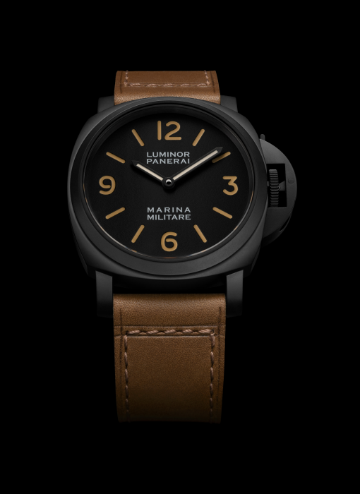 PANERAI ルミノール マリーナ ミリターレ 44mm DLCスティール ブラック文字盤 PAM05218
