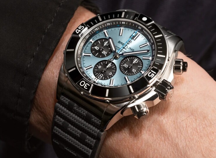 BREITLING スーパー クロノマット B01 44 アイスブルー文字盤 PB0136251C1S1