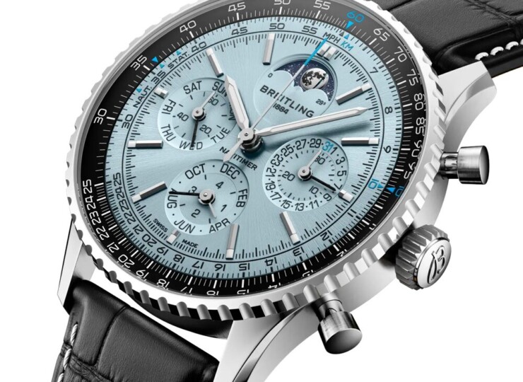 BREITLING ナビタイマー B19 クロノグラフ 43 パーペチュアルカレンダー アイスブルー文字盤 PB1920251C1P1