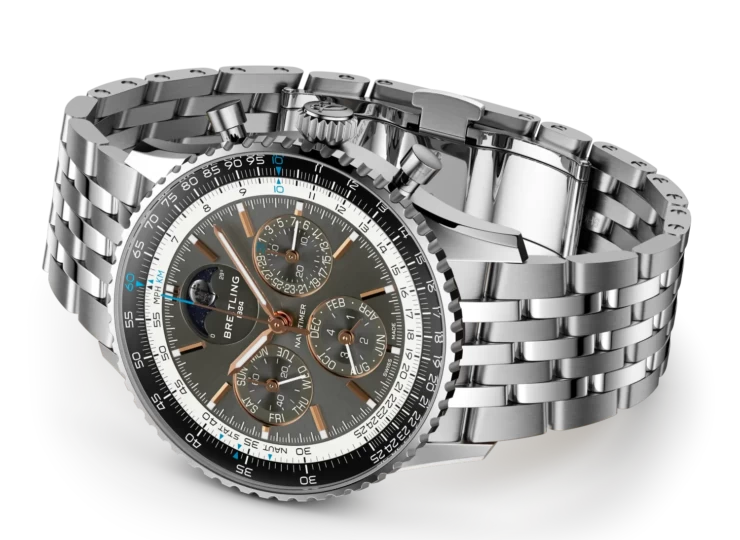 BREITLING ナビタイマー B19 クロノグラフ 43 パーペチュアルカレンダー アンスラサイト文字盤 ブレスレット PB1921251B1A1