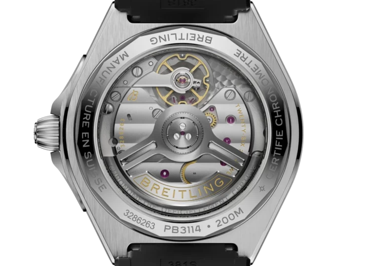 BREITLING クロノマット B31 オートマチック40 アイスブルー文字盤 ラバーストラップ PB3114101C1S1