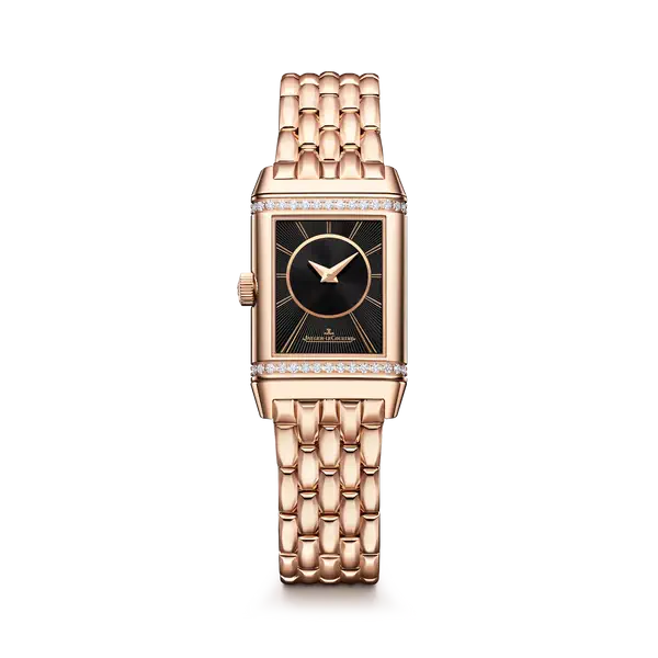 JAEGER-LECOULTRE レベルソ・クラシック・デュエット 34.2×21mm シルバーグレー文字盤 ピンクゴールド Q2662143