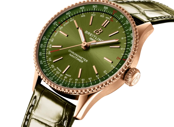 BREITLING ナビタイマー オートマチック 36 グリーン文字盤 R17327371L1P1
