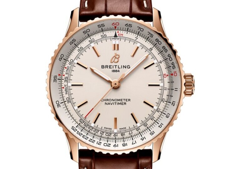 BREITLING ナビタイマー オートマチック 41 クリーム文字盤 18Kレッドゴールド R17329F41G1P1