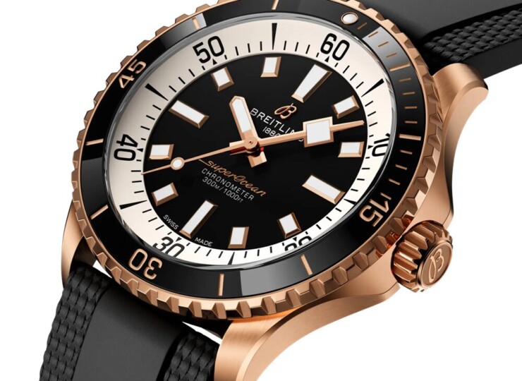 BREITLING スーパーオーシャン オートマチック 42 ブラック文字盤 18Kレッドゴールド R17375211B1S1