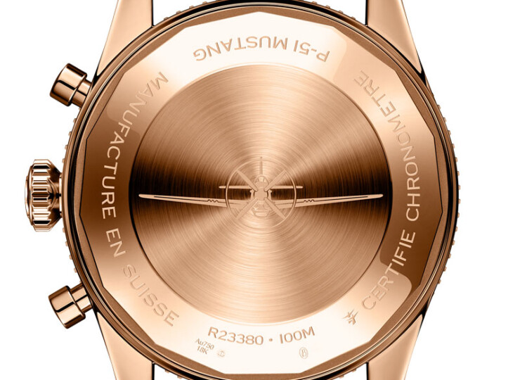 BREITLING クラシック アヴィ クロノグラフ 42 P-51 マスタング ブラック文字盤 18Kレッドゴールド R233801A1B1X1