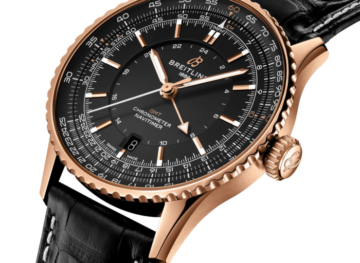 BREITLING ナビタイマー オートマチック GMT 41 ジャパン リミテッド ブラック文字盤 R323101A1B1P1