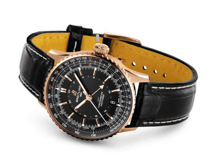 BREITLING ナビタイマー オートマチック GMT 41 ジャパン リミテッド ブラック文字盤 R323101A1B1P1
