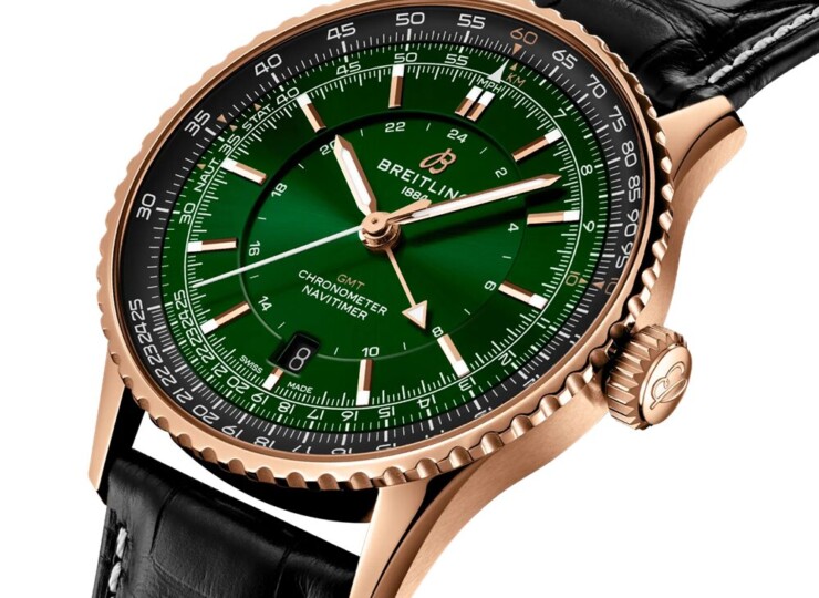 BREITLING ナビタイマー オートマチック GMT 41 グリーン文字盤 R32310251L1P1