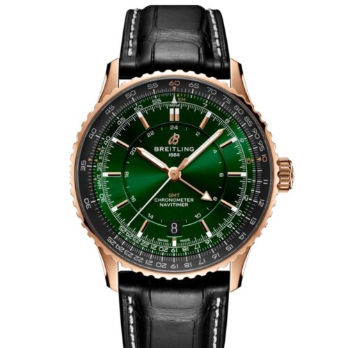 ナビタイマー オートマチック GMT 41 グリーン文字盤