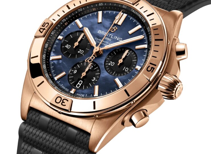 BREITLING クロノマット B01 42 ジャパン リミテッド ブルー・マザーオブパール文字盤 RB01346A1C1S1