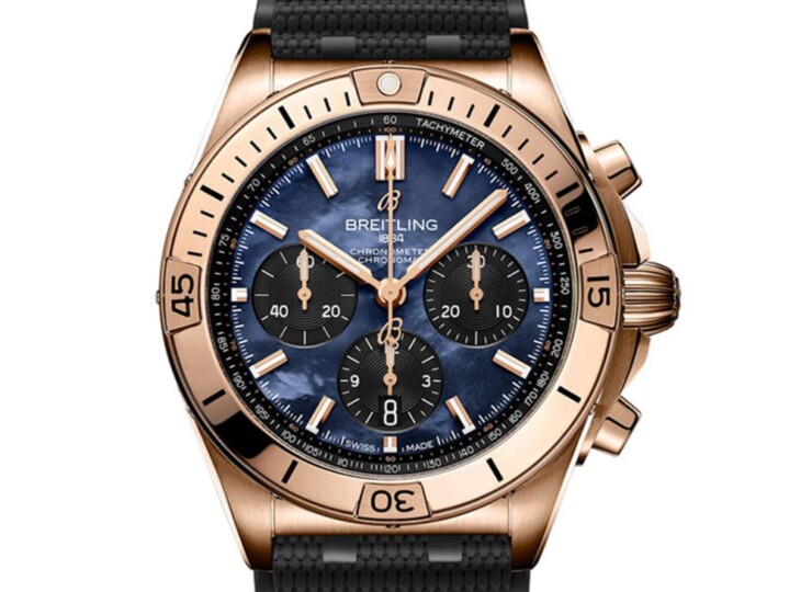 BREITLING クロノマット B01 42 ジャパン リミテッド ブルー・マザーオブパール文字盤 RB01346A1C1S1