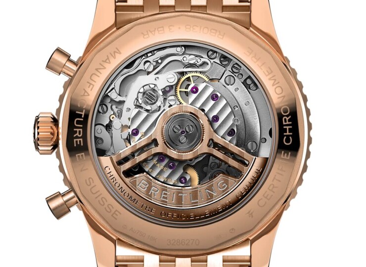 BREITLING ナビタイマー B01 クロノグラフ 43 ブラック文字盤 18Kレッドゴールド RB0138211B1R1