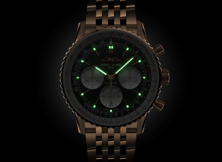 BREITLING ナビタイマー B01 クロノグラフ 43 ブラック文字盤 18Kレッドゴールド RB0138211B1R1