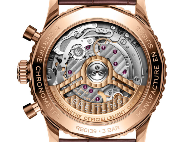 BREITLING ナビタイマー B01 クロノグラフ 41 クリーム文字盤 18Kレッドゴールド RB0139211G1P1