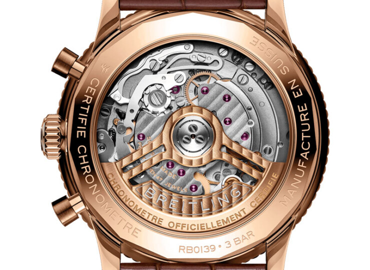 BREITLING ナビタイマー B01 クロノグラフ 41 クリーム文字盤 18Kレッドゴールド(装飾付き) RB0139631G1P1
