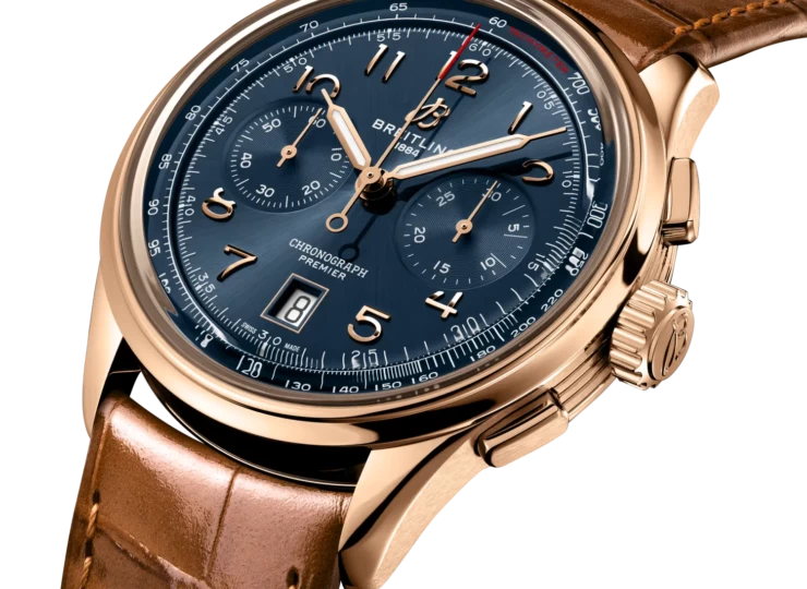 BREITLING プレミエ B01 クロノグラフ 42 ブルー文字盤 18Kレッドゴールド RB0145171C1P1