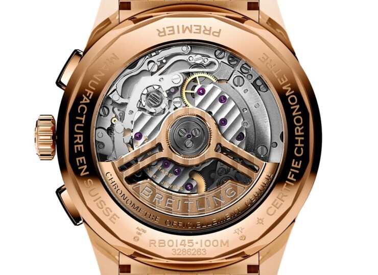 BREITLING プレミエ B01 クロノグラフ 42 クリーム文字盤 18Kレッドゴールド RB0145371G1R1