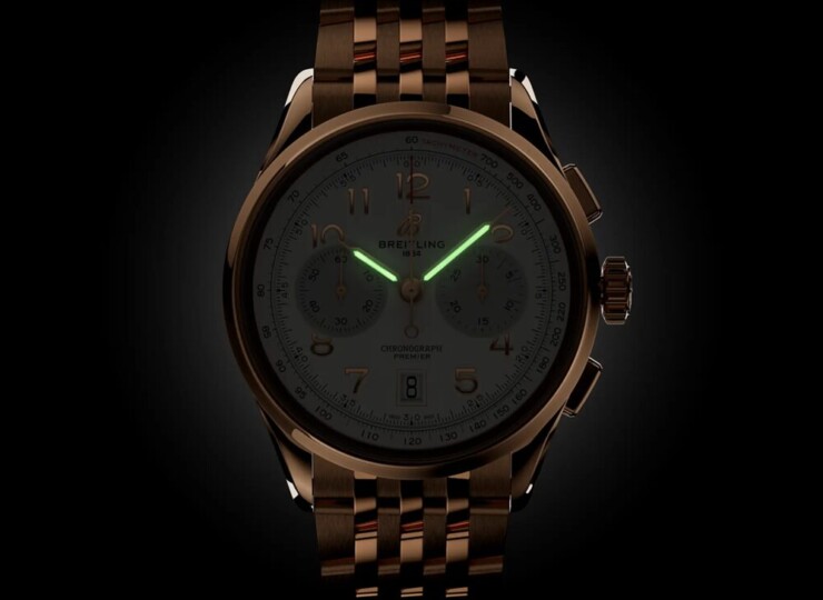 BREITLING プレミエ B01 クロノグラフ 42 クリーム文字盤 18Kレッドゴールド RB0145371G1R1