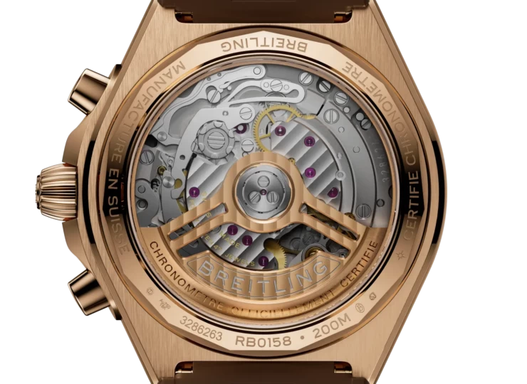 BREITLING クロノマット B01クロノグラフ42 ブラウン文字盤 ラバーストラップ RB0158101Q1S1