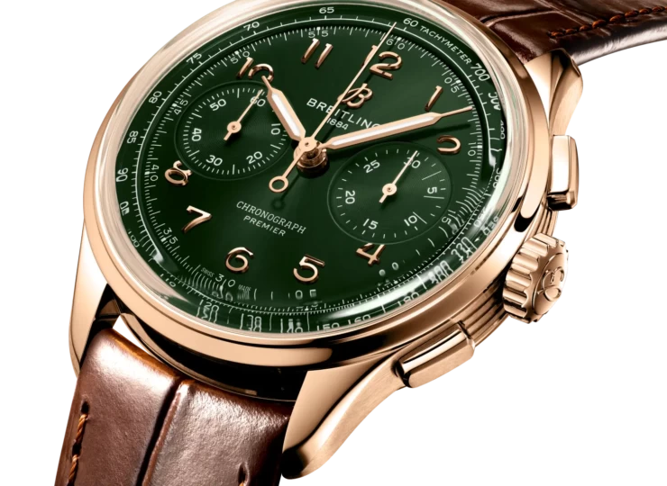 BREITLING プレミエ B09 クロノグラフ 40 グリーン文字盤 RB0930361L1P1