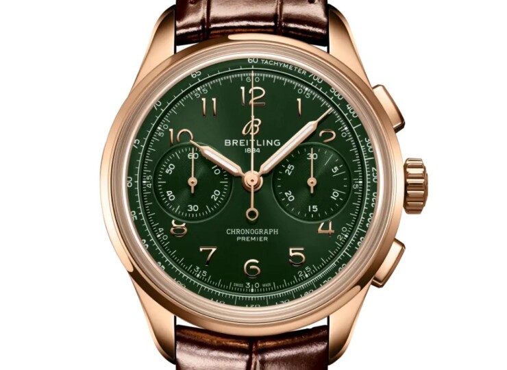 BREITLING プレミエ B09 クロノグラフ 40 グリーン文字盤 RB0930361L1P1