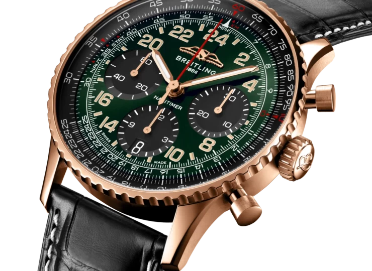 BREITLING ナビタイマー B12 クロノグラフ 41 コスモノート グリーン文字盤 RB12302A1L1P1