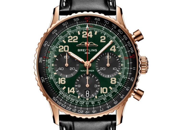 BREITLING ナビタイマー B12 クロノグラフ 41 コスモノート グリーン文字盤 RB12302A1L1P1