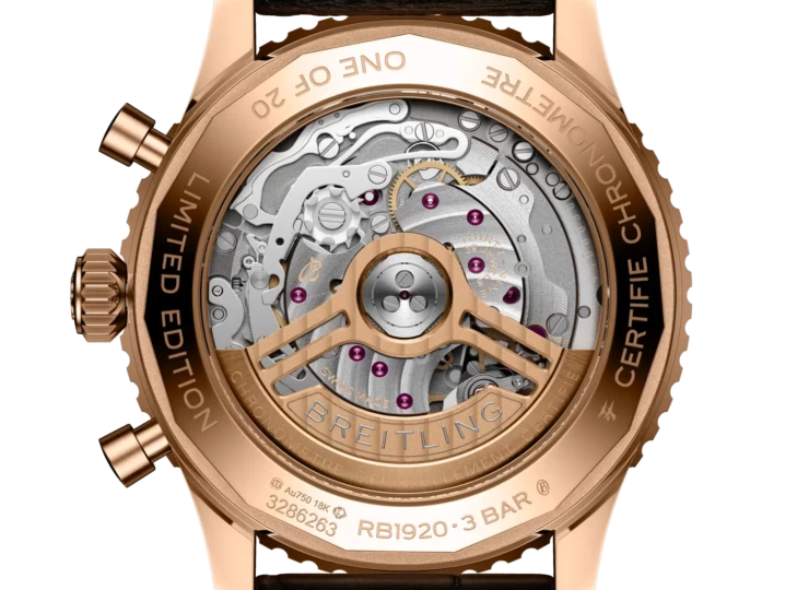 BREITLING ナビタイマー B19 クロノグラフ 43 パーペチュアルカレンダー ジャパン リミテッド マザーオブパール文字盤 RB19201A1A1P1