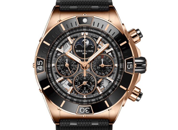 BREITLING スーパークロノマット B19 44 パーペチュアルカレンダー 140周年アニバーサリー トランスパレント文字盤 RB19301A1G1S1