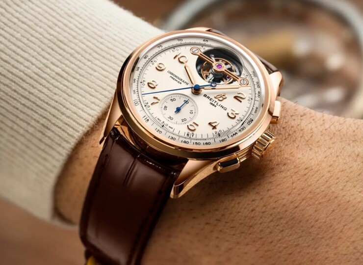 BREITLING プレミエ B21 クロノグラフ トゥールビヨン 42 レオン・ブライトリング クリーム文字盤 RB2120211G1P1