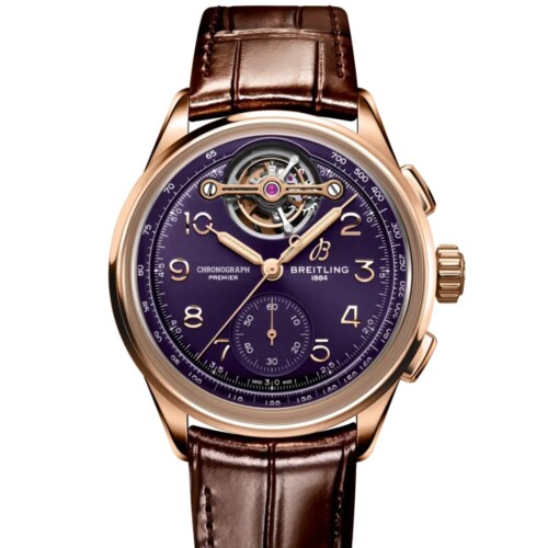BREITLING プレミエ B21 クロノグラフ トゥールビヨン 42 リミテッド エディション パープル文字盤 RB21203A1Q1P1