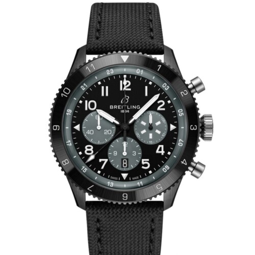 BREITLING スーパー アヴィ B04 クロノグラフ GMT 46 モスキート ナイトファイター ブラック文字盤 SB04451A1B1X1
