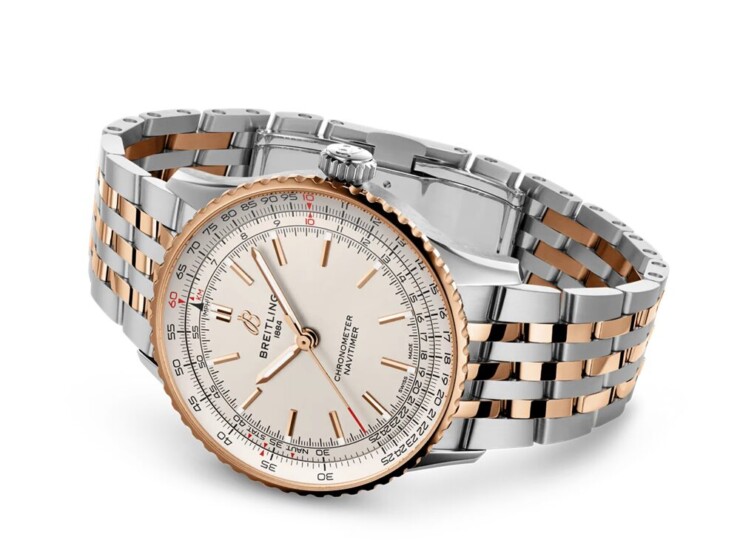 BREITLING ナビタイマー オートマチック 41 クリーム文字盤 ステンレススティール & 18Kレッドゴールド U17329F41G1U1