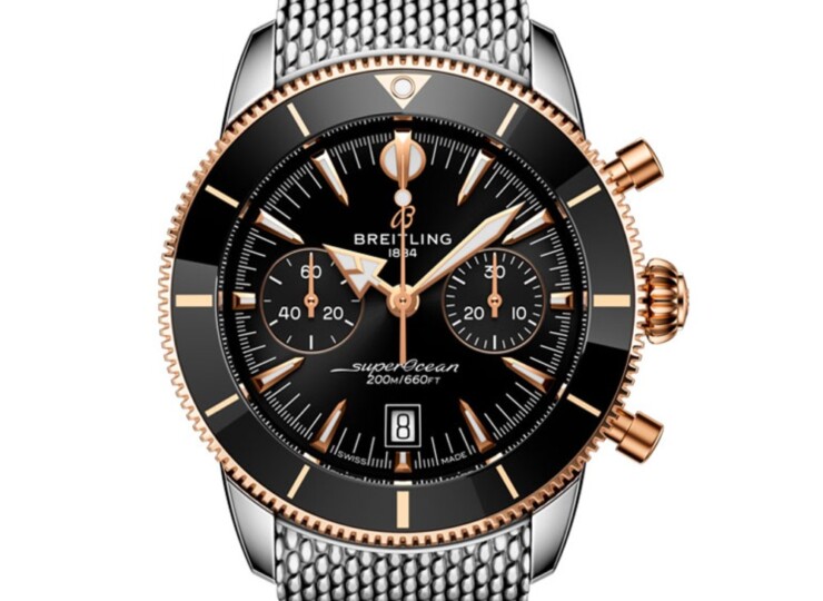 BREITLING スーパーオーシャン ヘリテージ B01 クロノグラフ 42 ブラック文字盤 UB0156H11B1A1